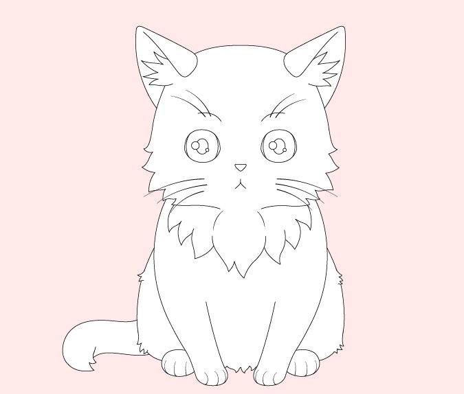 8 Langkah Cara Menggambar Kucing Anime Dengan Mudah - Anidraw