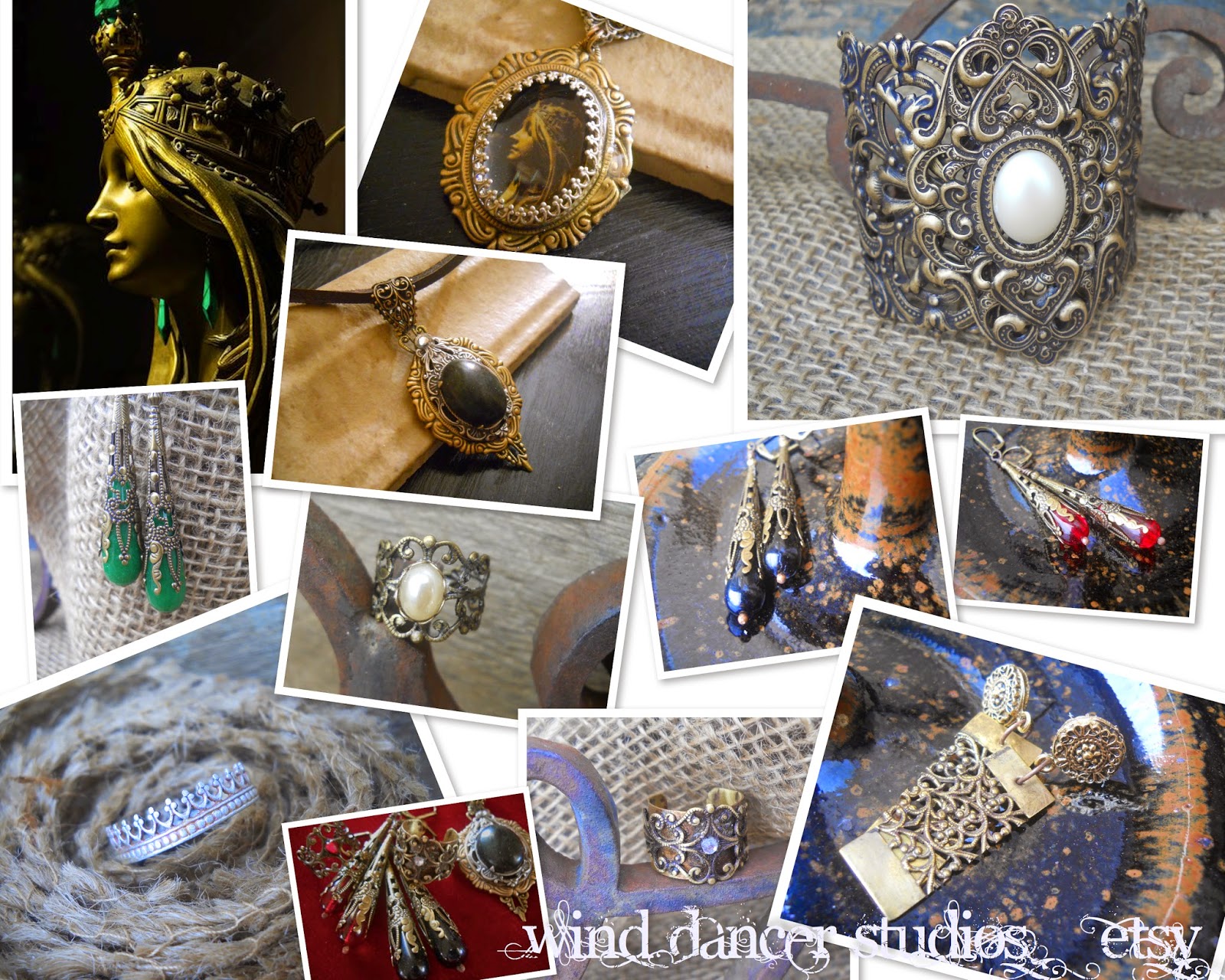 mucha's musings:  mother nature collection, hand crafted jewelry by Wind Dancer Studios on Etsy