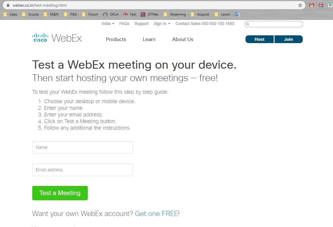 webex test webex test