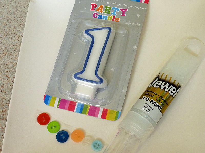 Seaweed & Raine Button Inspired Birthday Candle + Tutorial