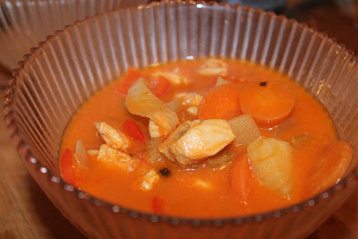 soupe de poulet à la tomate