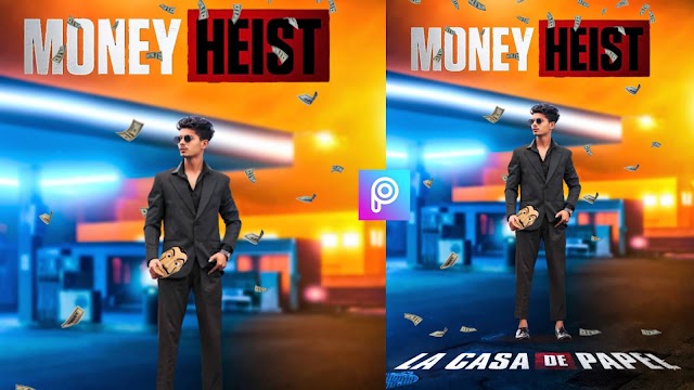 Money Heist Photo Editing Tutorial | Picsart Money Heist Editing | Picsart Photo Editing | #Picsart