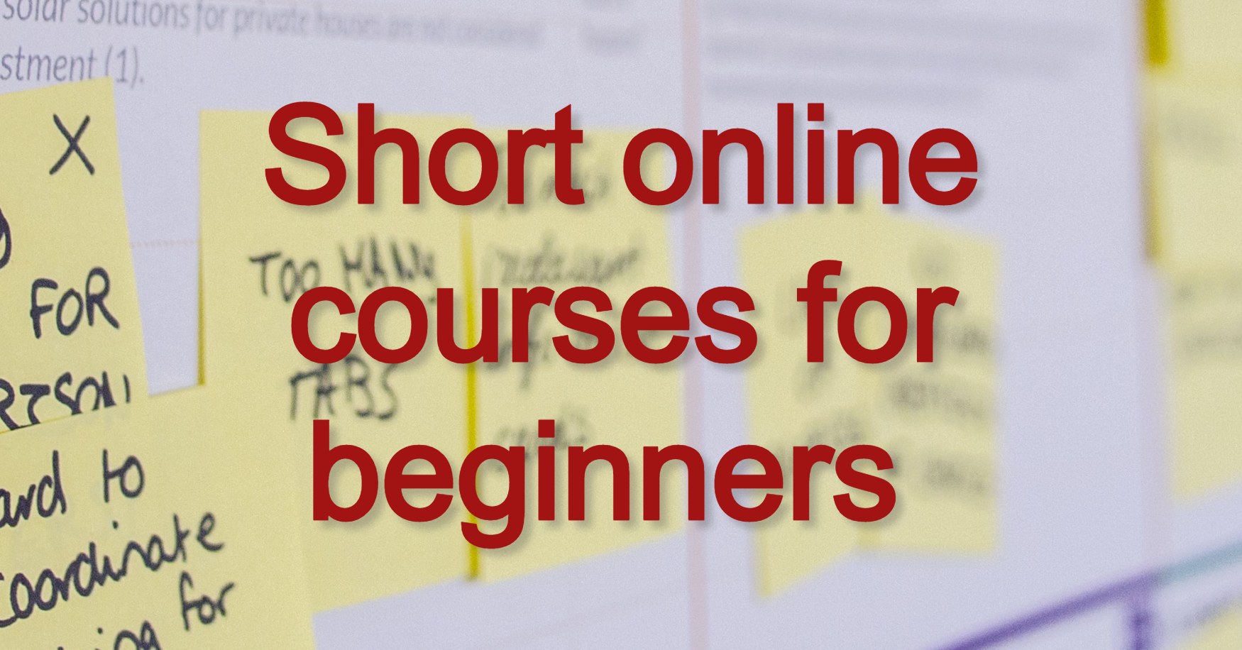 Short online courses for beginners