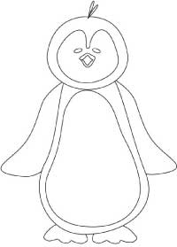 Cartoon Design: The chilly Little Penguin Coloring Pages