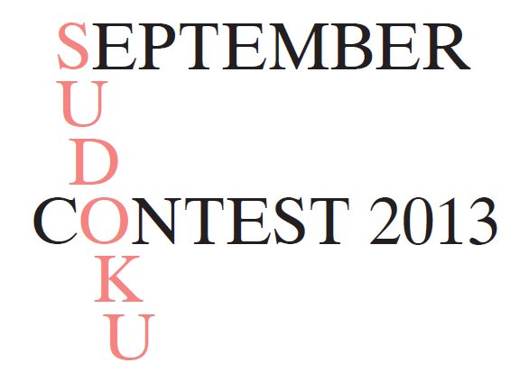 Logic Masters India September Sudoku Contest On 20 22 Sep 2013