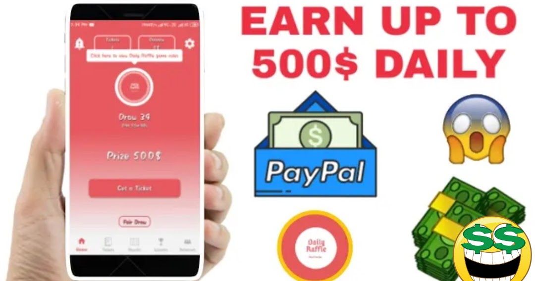 Bisa Dapat 500 Dollar Dalam Sehari! DAILY RAFFLE App