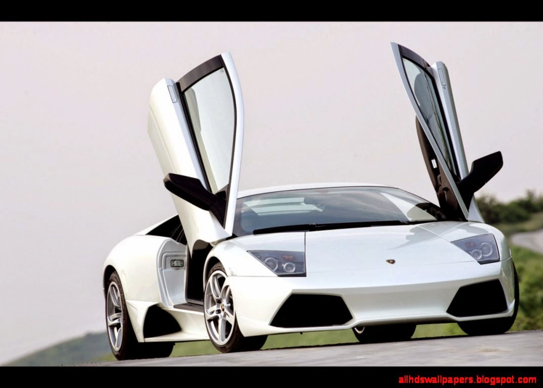 Lamborghini Murcielago LP640   White Front Angle Open Doors