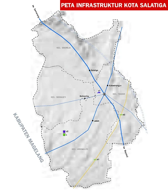 Gambar Peta Infrastruktur Kota Salatiga