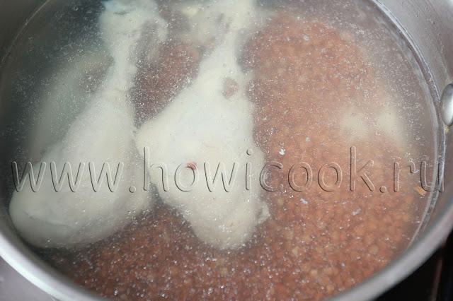 рецепт гречневого супа с курицей с пошаговыми фото