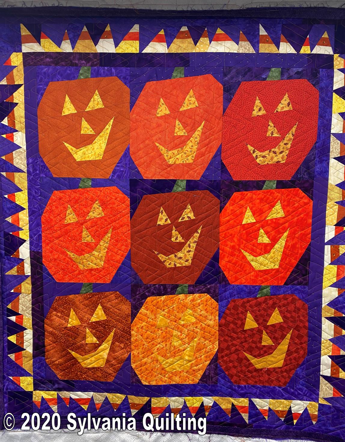 Sylvania Quilting: Candy G's Jack-o-Lantern Quilt