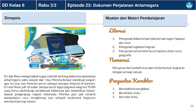 Panduan Belajar Dari Rumah Minggu Ke 5 (BDR) 1 - 5 Januari 2021 Di Televisi Republik Indonesia (TVRI) Untuk Jenjang Pendidikan PAUD Dan Sekolah Dasar (SD)