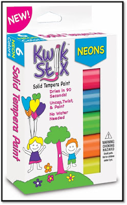 Teaching With Love and Laughter: Kwik Stix Neon Solid Tempera Paint Review  and Giveaway