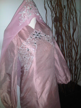 Dusty Pink Route Silk - Long Dress