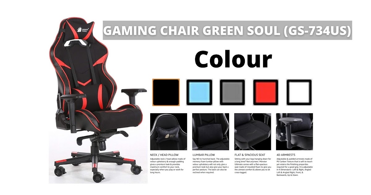BEST GAMING CHAIR 2021 ( Green Soul )
