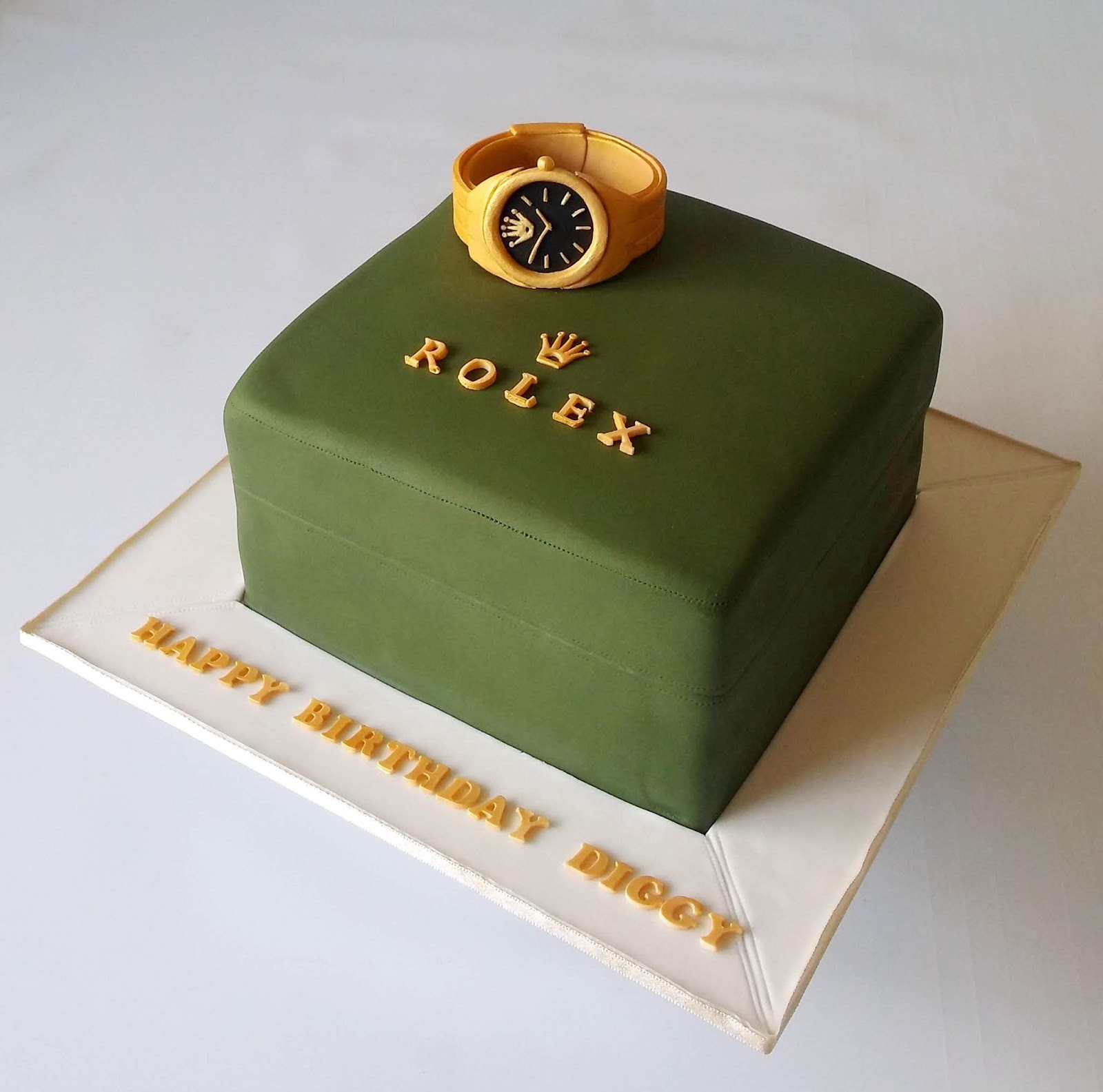 Designer Watch Face Edible Icing Cake Topper- Round 7 5 inch PreCut