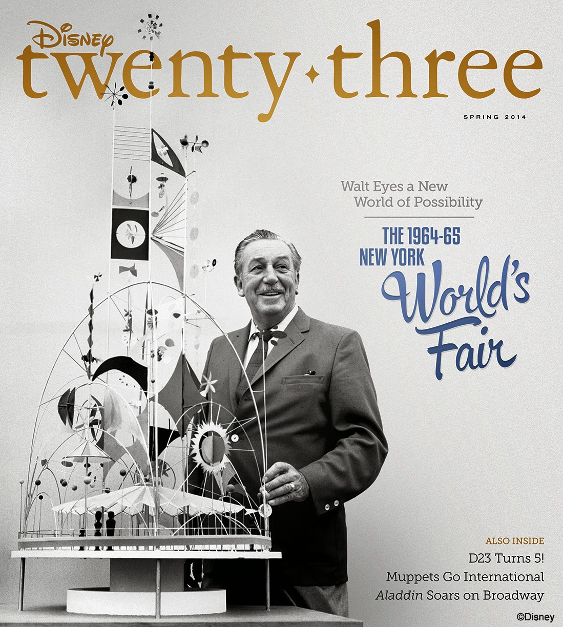 Disney twenty-three Spring Issue Celebrates Disney's Contributions to the 1964–65 New York World's Fair