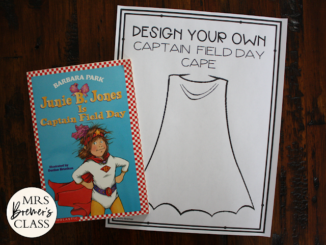 Junie B Jones is Captain Field Day book study unit with Common Core literacy companion activities for 1st and 2nd grade