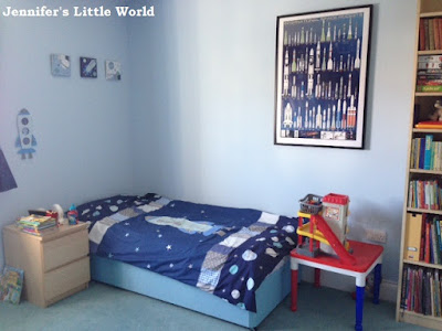 Making a space themed bedroom for a child