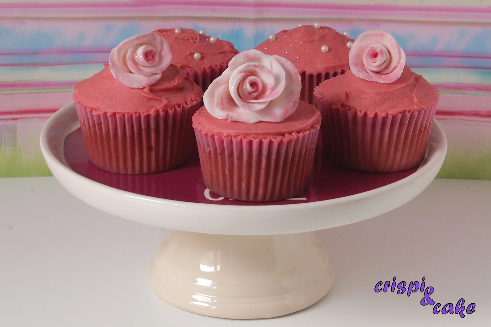 Crispi & Cake: Cupcakes de vino tinto y rosas