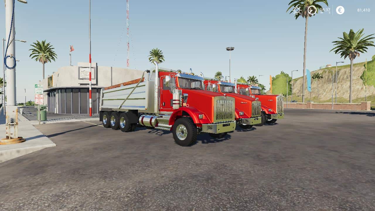 Fs19 Kenwortht800 Dump Truck V10 Fs 19 And 22 Usa Mods Collection
