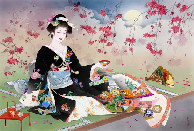 Японская художница Хариё Марита (Haruyo Morita)