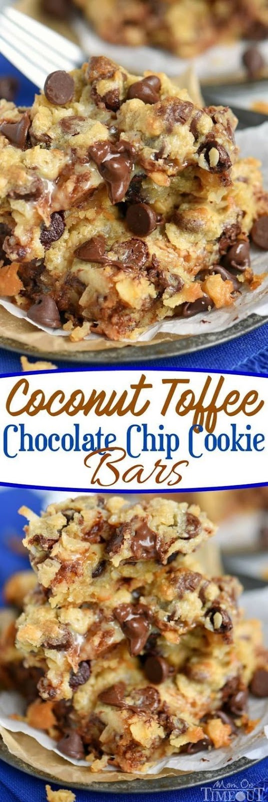 Coconut Toffee Chocolate Chip Cookie Bars Recipe Girls Dishes