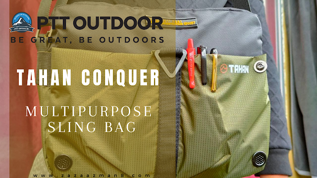 PTT OUTDOOR TAHAN CONQUER Multipurpose Sling Bag | Zaza's Review