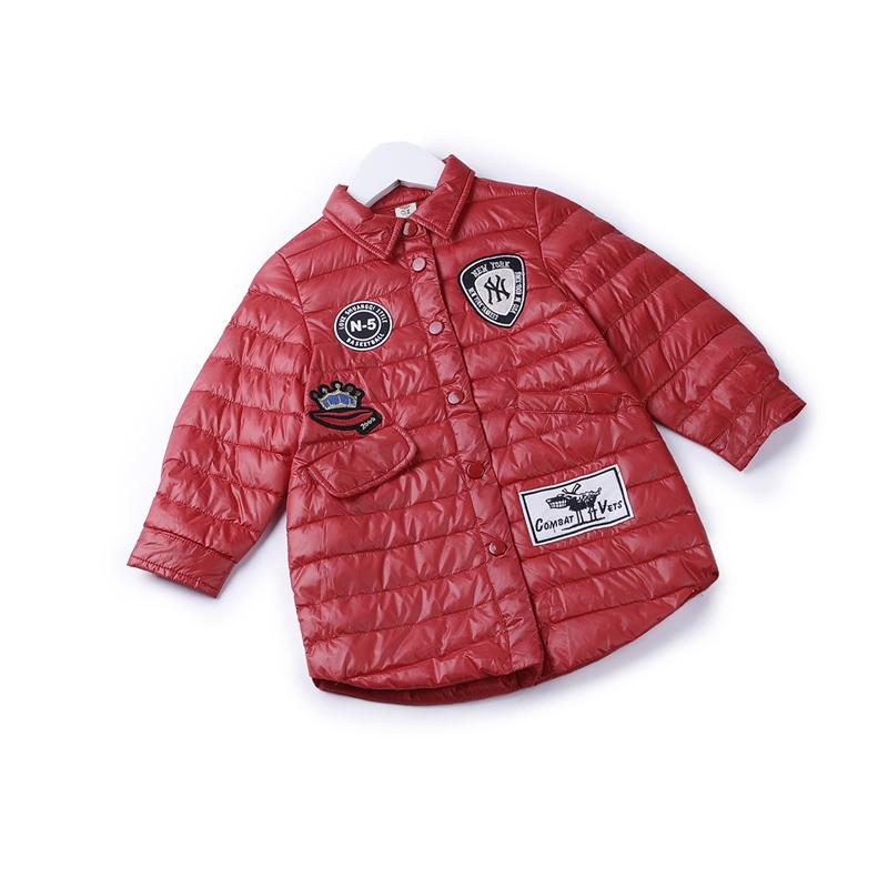 Áo Khoác Thu Đông Trẻ Em Phao Tay Dài Phối Cổ Sơmi - BELDINO 158264 4 5 107