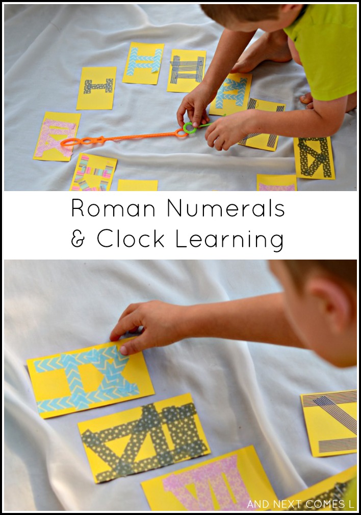Roman Numerals & Clock Learning Math Activity for Kids | And Next Comes