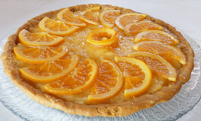 Tarta de naranja y limón