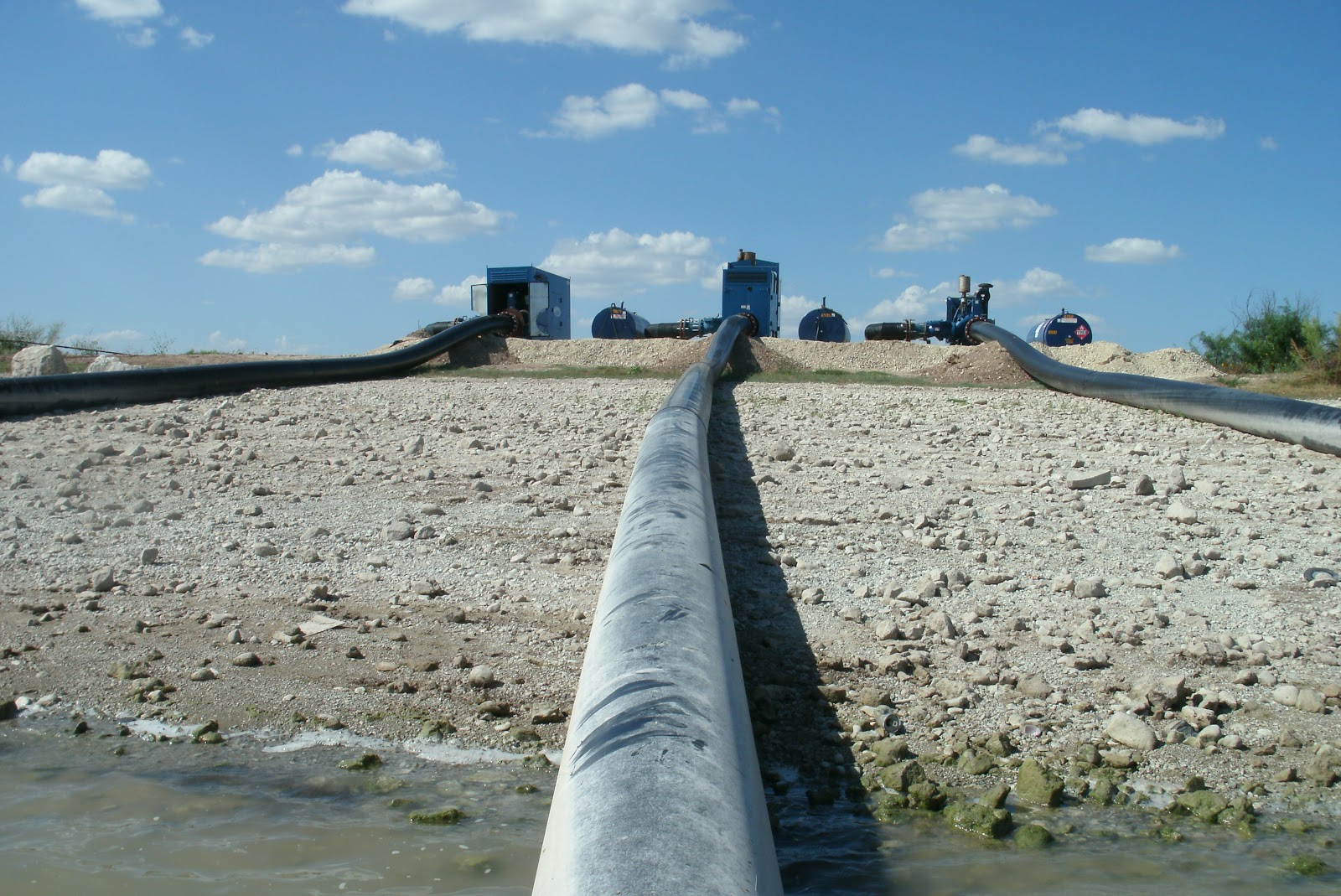 Twin Buttes Reservoir South Pool Dwindles