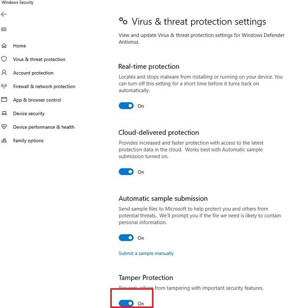 Защита от несанкционированного доступа в Windows Security