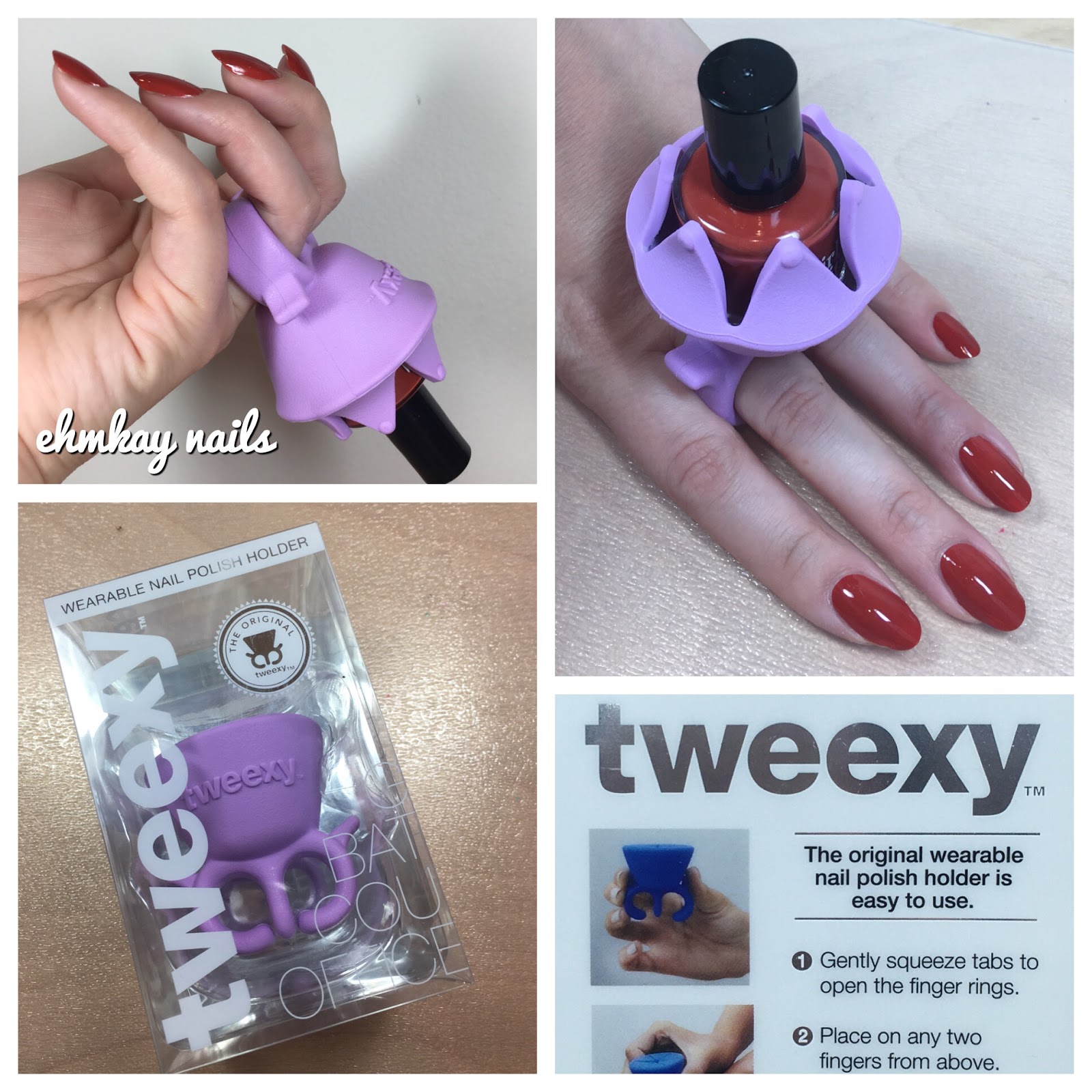 ehmkay nails Tweexy Wearable Nail Polish Holder Review