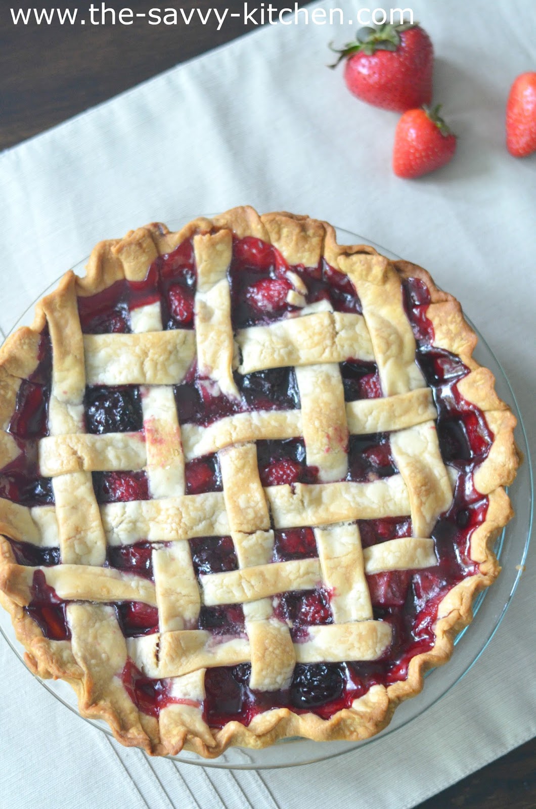 The Savvy Kitchen Mixed Berry Pie