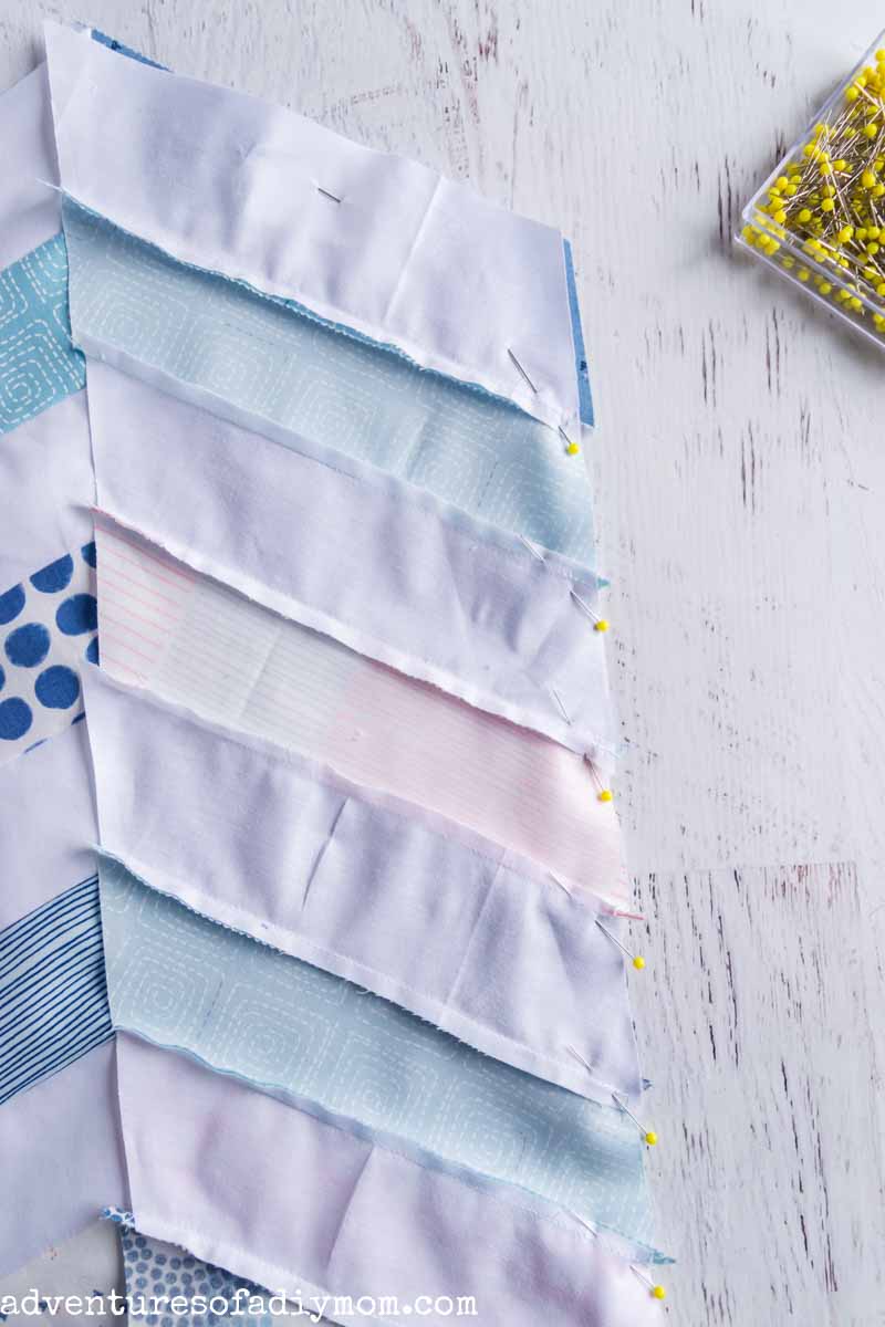 EASY Herringbone Quilt Pattern using 2 1/2 " Strips Adventures of a