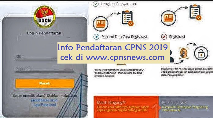 Sscnbkngoid Pengumuman Pendaftaran Dan Formasi Cpns 2019