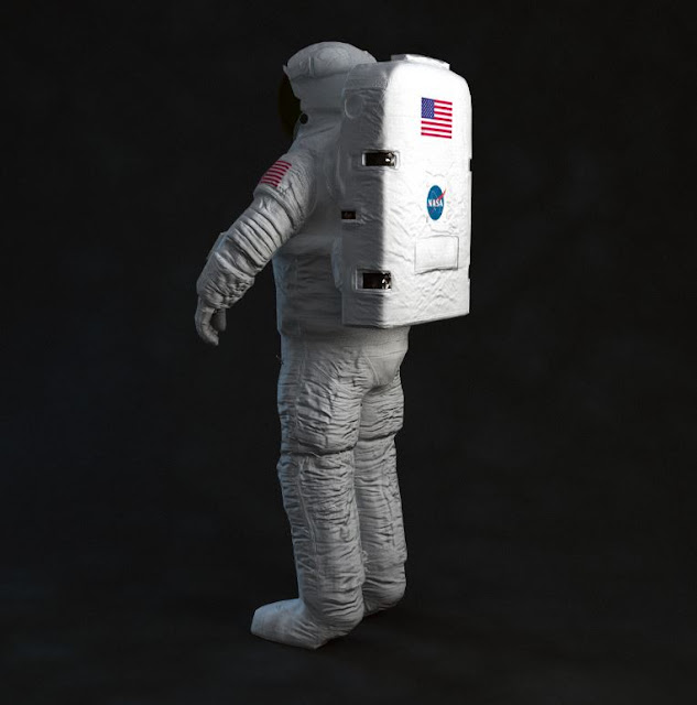 3dsMax高精度宇航員動畫3D模型下載