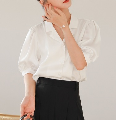 ÁO SƠ MI CÔNG SỞ NỮ NGẮN TAY, ÁO KIỂU CỔ 2 VE AA574 15 sm 2022 06 18 10 46 17 0700 XFNEWcbpnU