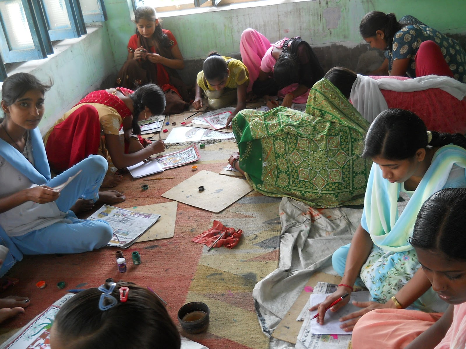 MITHILA PAINTING TRAINING CENTRE Activity of Painting centre.
