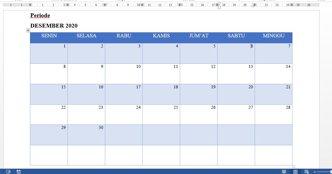 Contoh Agenda Bulanan Cara Membuat Agenda Bulanan Di Ms Word Neicy Tekno