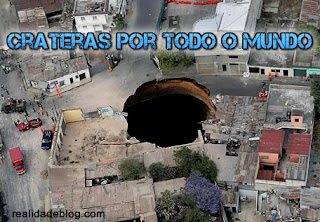 crateras em todo o mundo