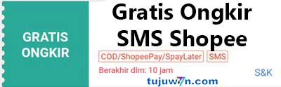 sms shopee gratis ongkir maksudnya