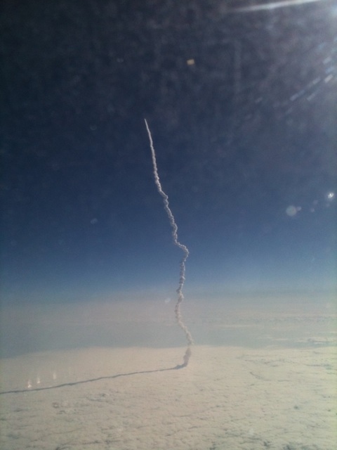 shuttle launch from plane