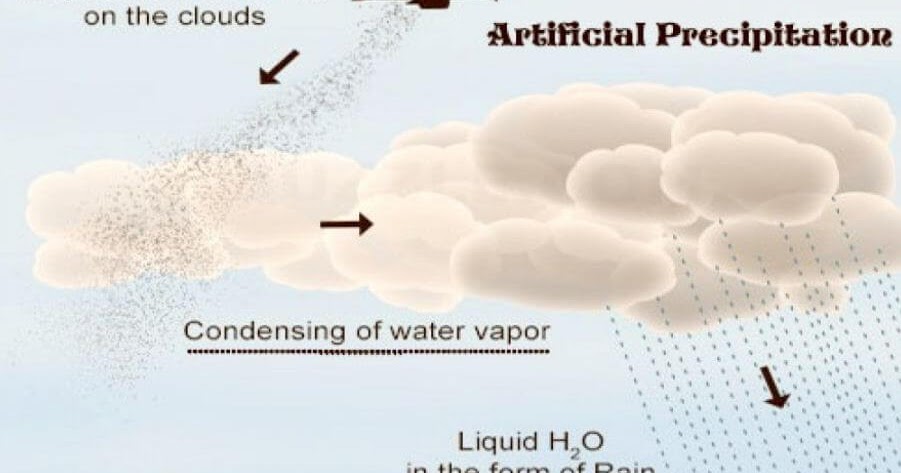 Artificial rain dubai picture