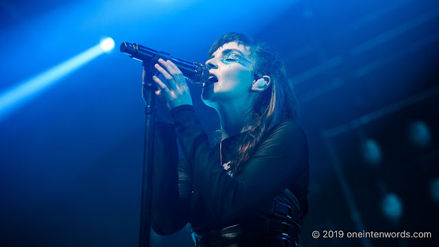 Chvrches at Rebel on July 7, 2019 Photo by John Ordean at One In Ten Words oneintenwords.com toronto indie alternative live music blog concert photography pictures photos nikon d750 camera yyz photographer