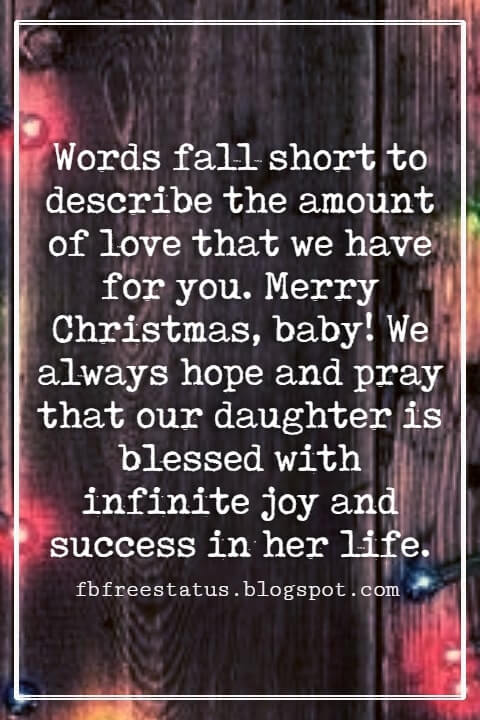 Christmas Messages for Daughter