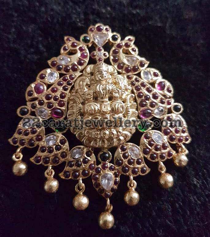 Heavy Kundan Silver Pendant Sets - Jewellery Designs