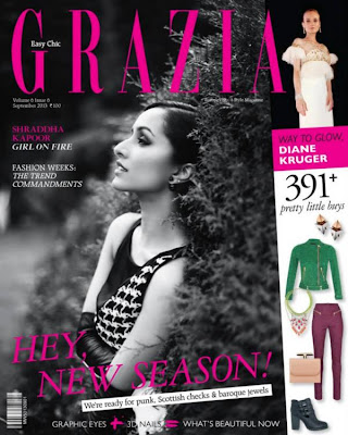 Aashique 2 Girl Shraddha Kapoor on the covers of 'Grazia' 