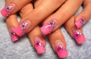 Pink nail designs 2012