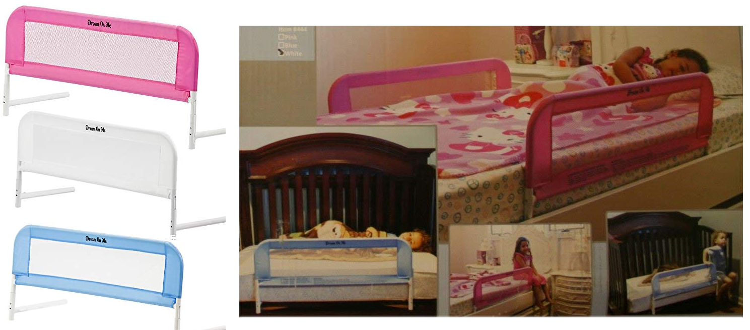 Dream On Me Mesh Security Crib Rail 14.99 + Free Shipping With Amazon